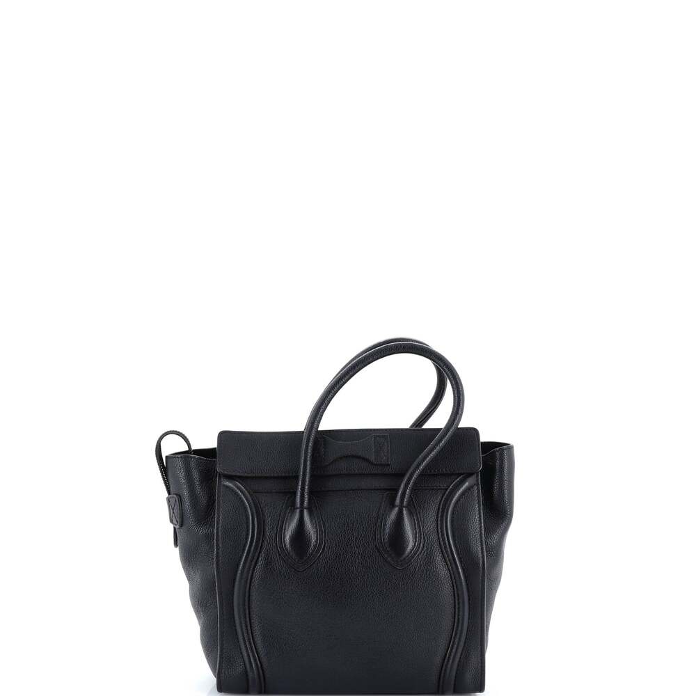 Celine Luggage Bag Grainy Leather Micro #241059C13B - Picture 3 of 8